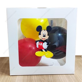 Mickey Mouse Temalı Şeffaf Kutu Seti 25 cm