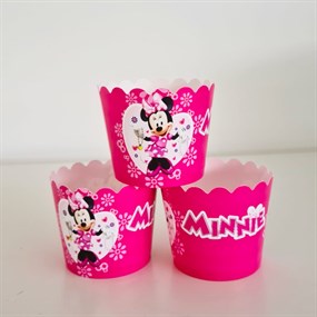 Minnie Mouse Temalı Cupcake Kapsülü 25 Adet