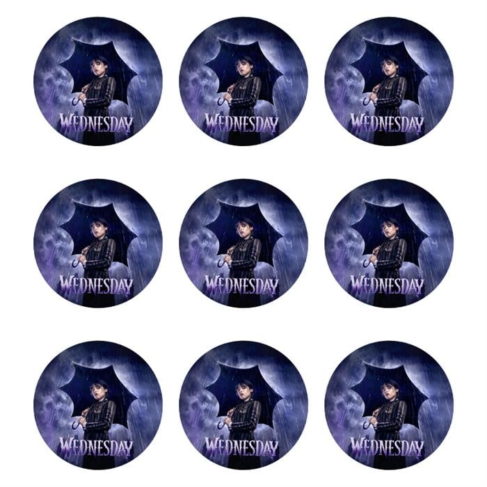 Wednesday Temalı Sticker 10 Adet - 5 cm