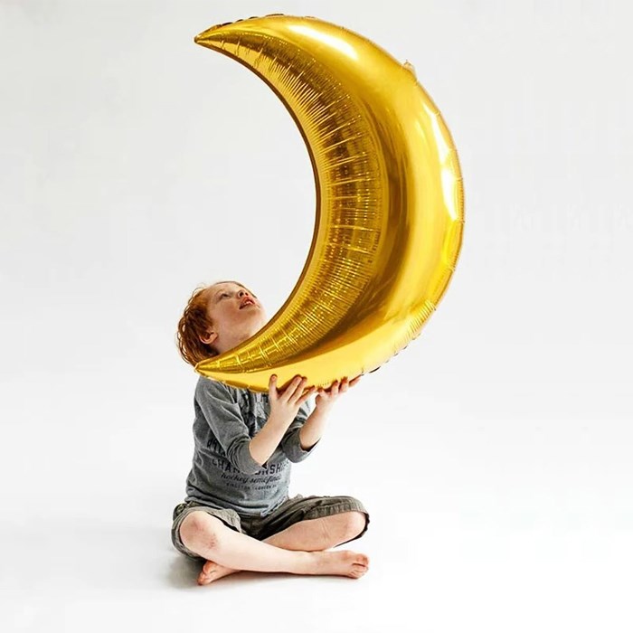 Yarım Ay Balon - Gold - 88 cm