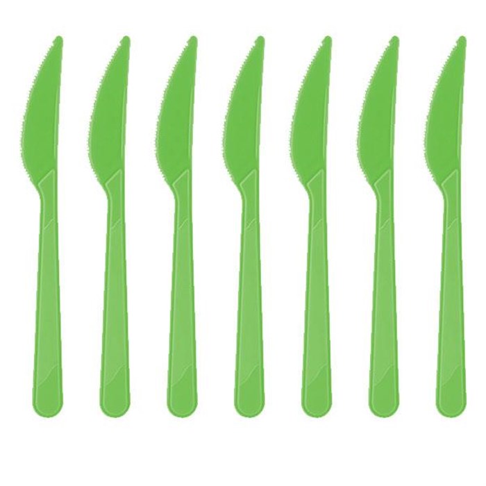 Yeşil Plastik Bıçak - 10 Adet