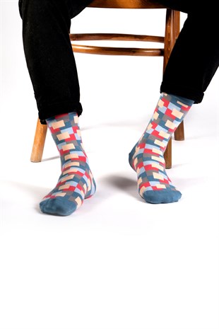 Frame Desenli Çorap