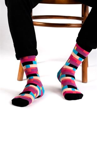 Box Desenli Çorap