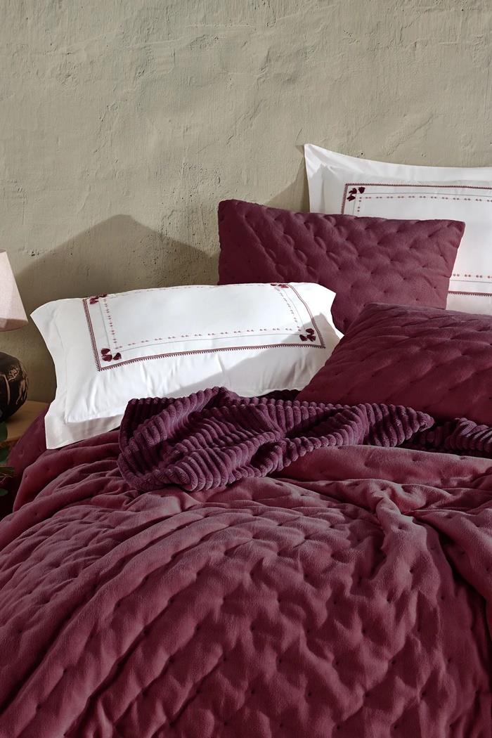 Elart Comfort Çeyiz Seti 7 Parça Aden MürdümÇeyiz Seti