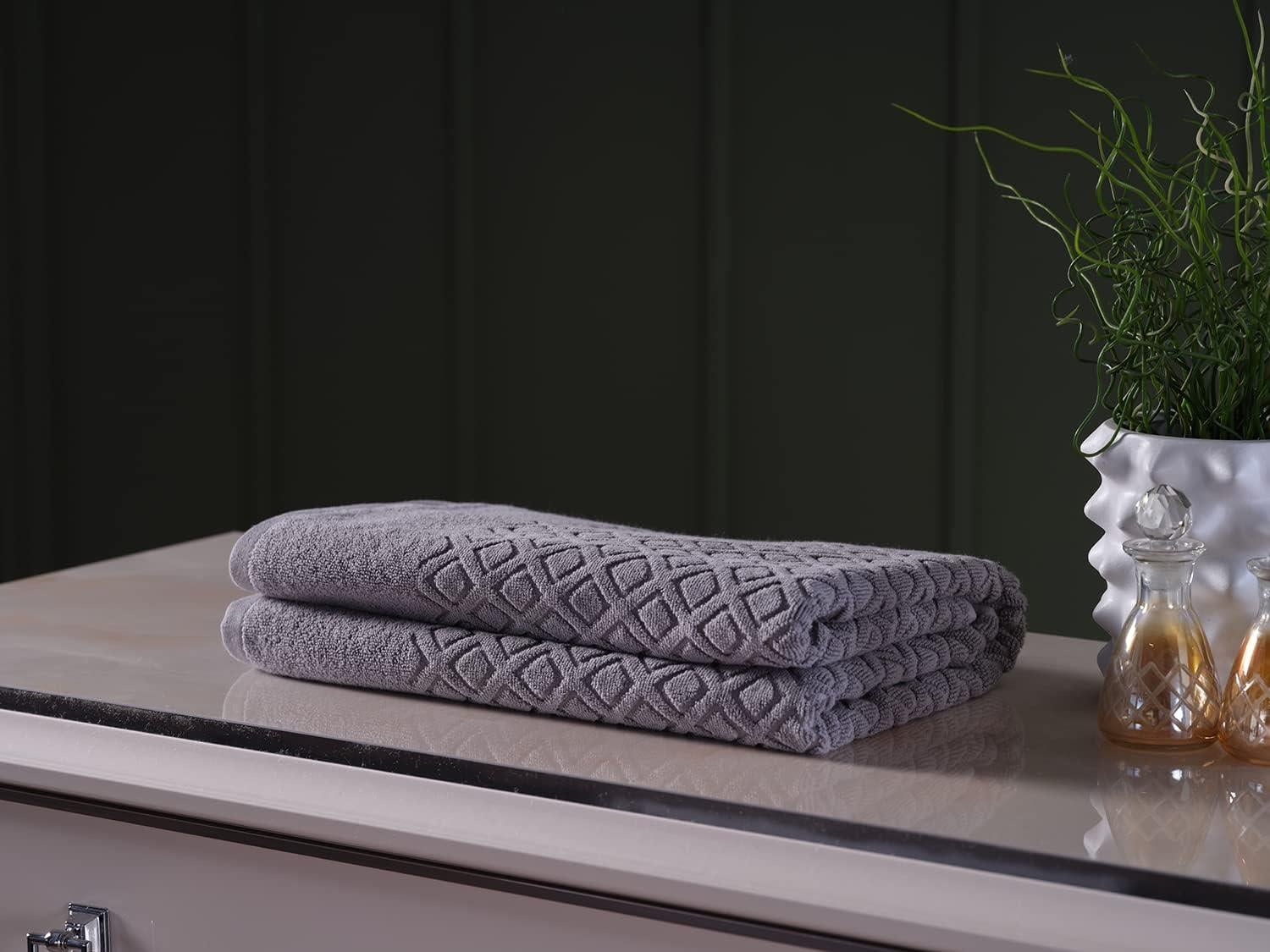 Doqu Home Luxury Banyo Havlusu Gri