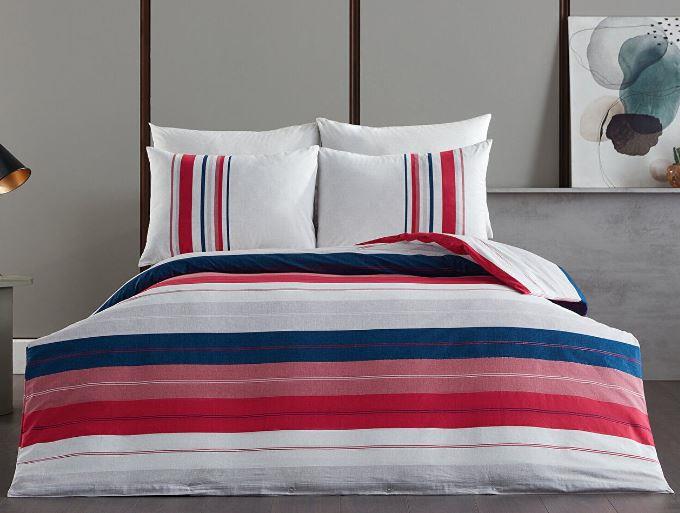 Doqu Home Salvo Nevresim Takımı Çift Kişilik Kırmızı