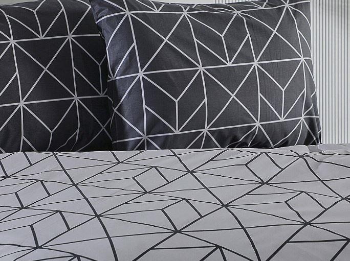 Doqu Home Polka Nevresim Takımı Çift Kişilik Antrasit