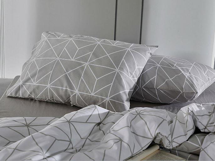Doqu Home Polka Nevresim Takımı Çift Kişilik Gri