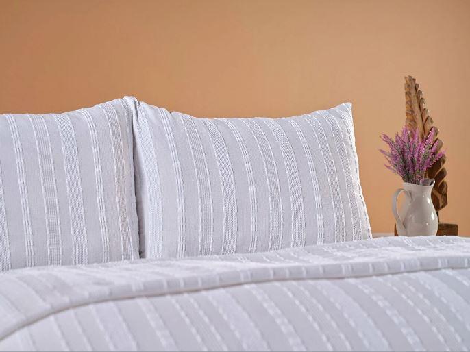 Doqu Home Calista Pike Çift Kişilik Beyaz