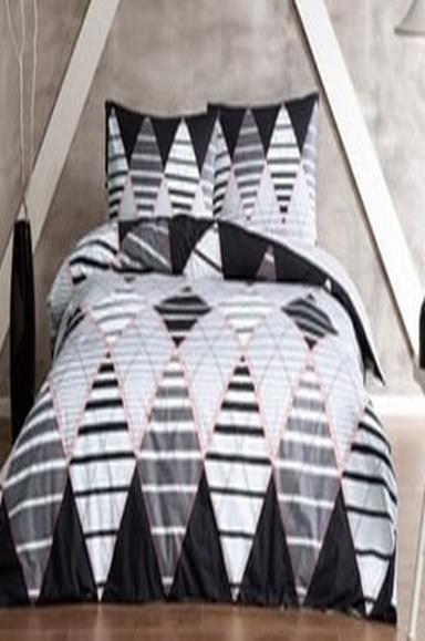 Taç Santos Ranforce Nevresim Takımı Çift Kişilik GriÇift Kişilik Nevresim Takımları