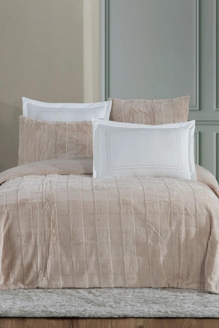 Elart Comfort Çeyiz Seti Lena Çift Kişilik 6 Parça VizonÇeyiz Seti