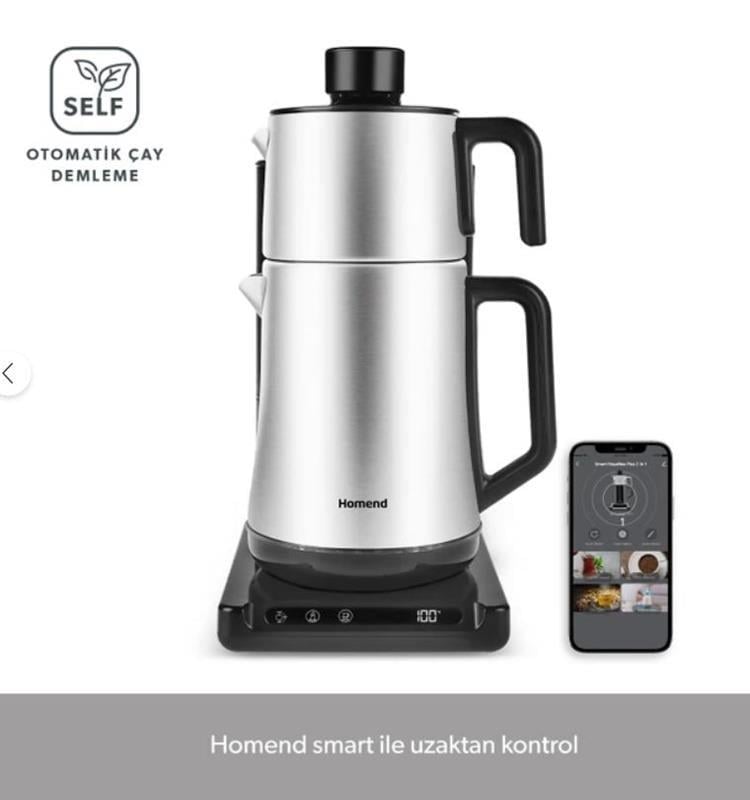 Homend Otomatik Çay ve Türk Kahve Makinesi Wifili 1781H