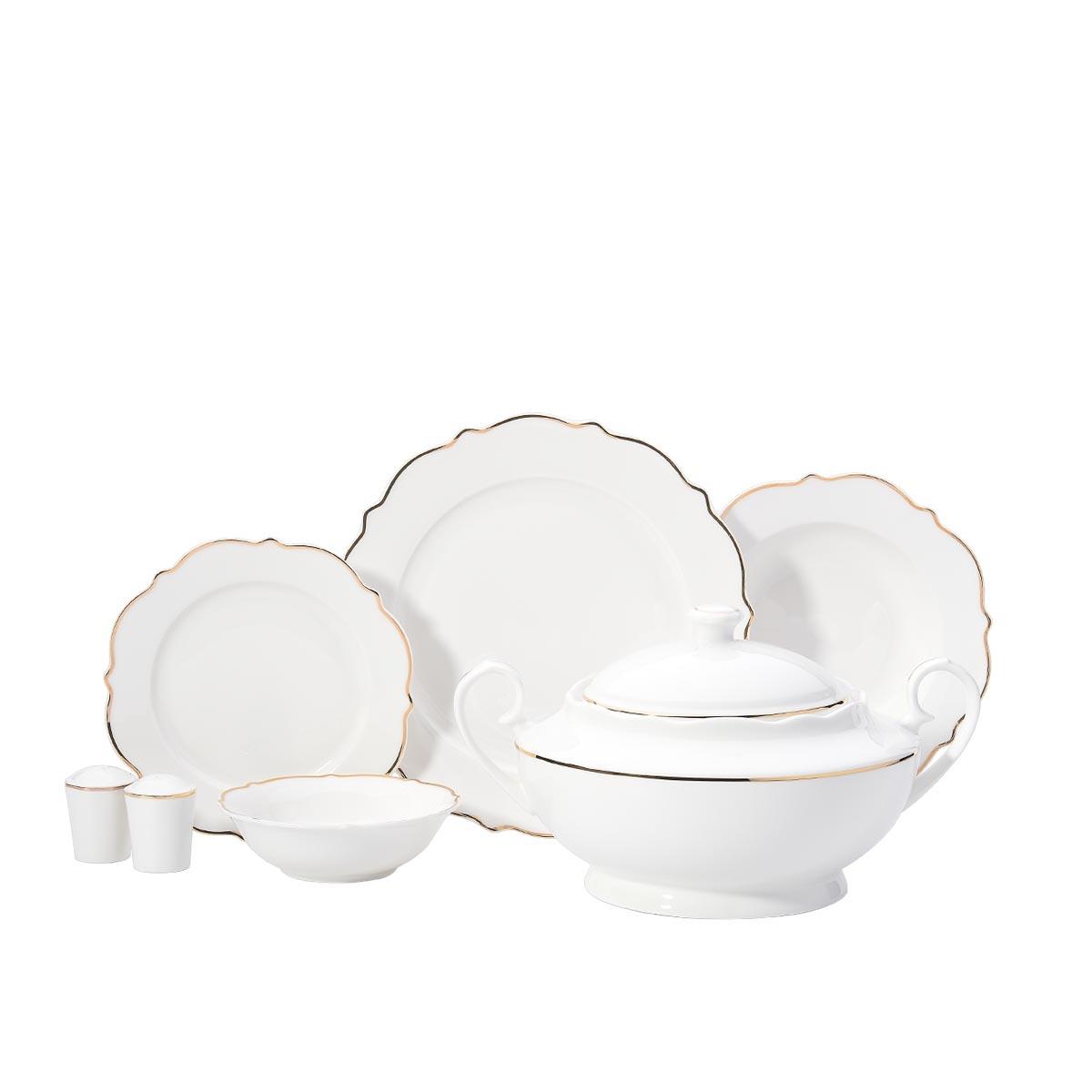 Korkmaz A8249 Eli̇za Collection 60 Parça Yemek Takımı Gold