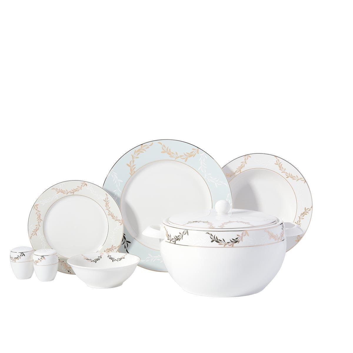 Korkmaz A8358 Perla Collection 60 Parça Yuvarlak Yemek Takımı