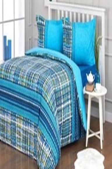 Özdilek Tweed Ranforce Kapitoneli Nevresim Takımı Tek Kişilik TurkuazTek Kişilik Nevresim Takımları