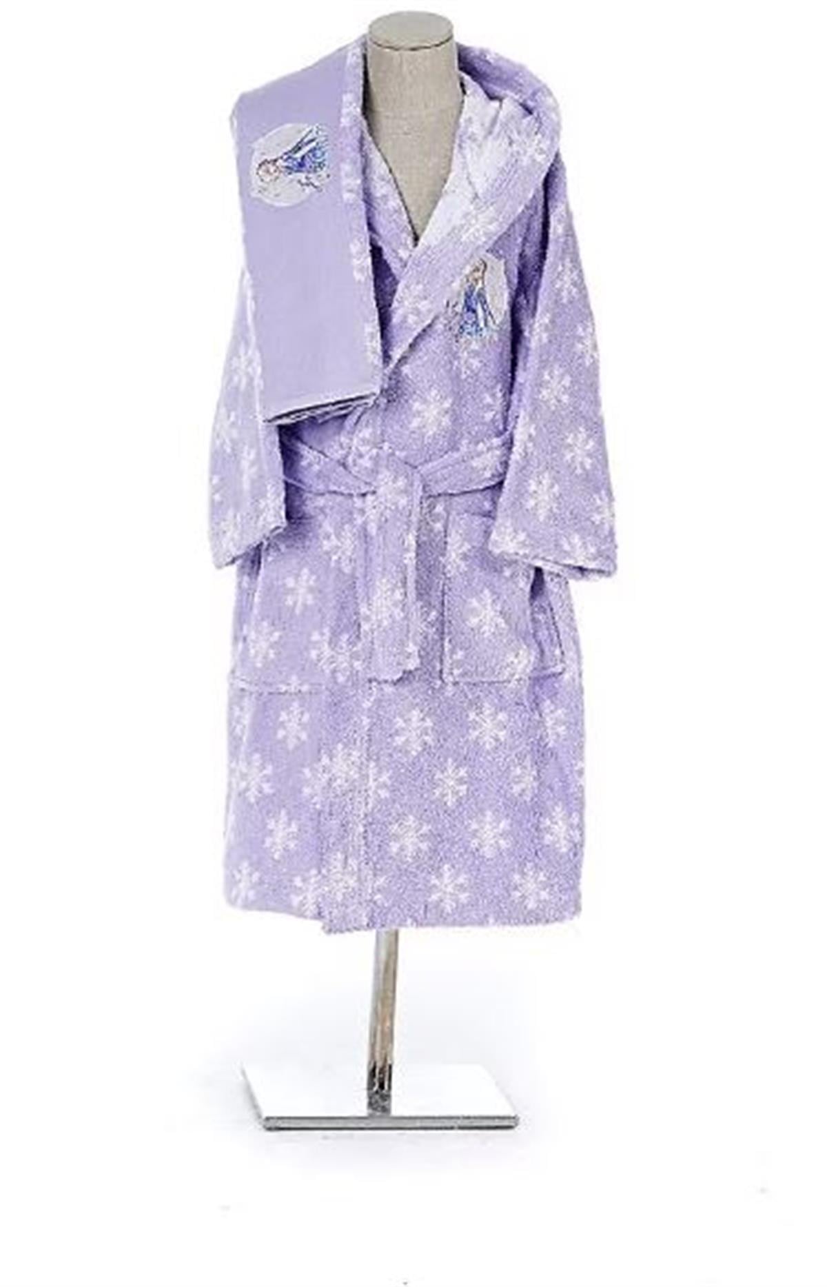 Özdilek Dsny Frozen Spirit Lila Free Set 9/10Bornoz ve Setleri