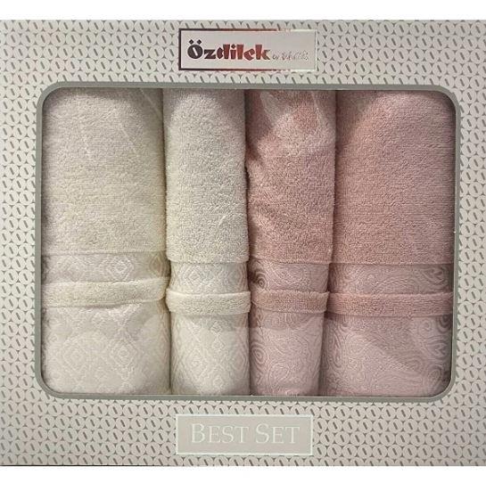 Özdilek Dory Best Set Hamam Takımı Pudra-KremHavlu ve Havlu Setleri