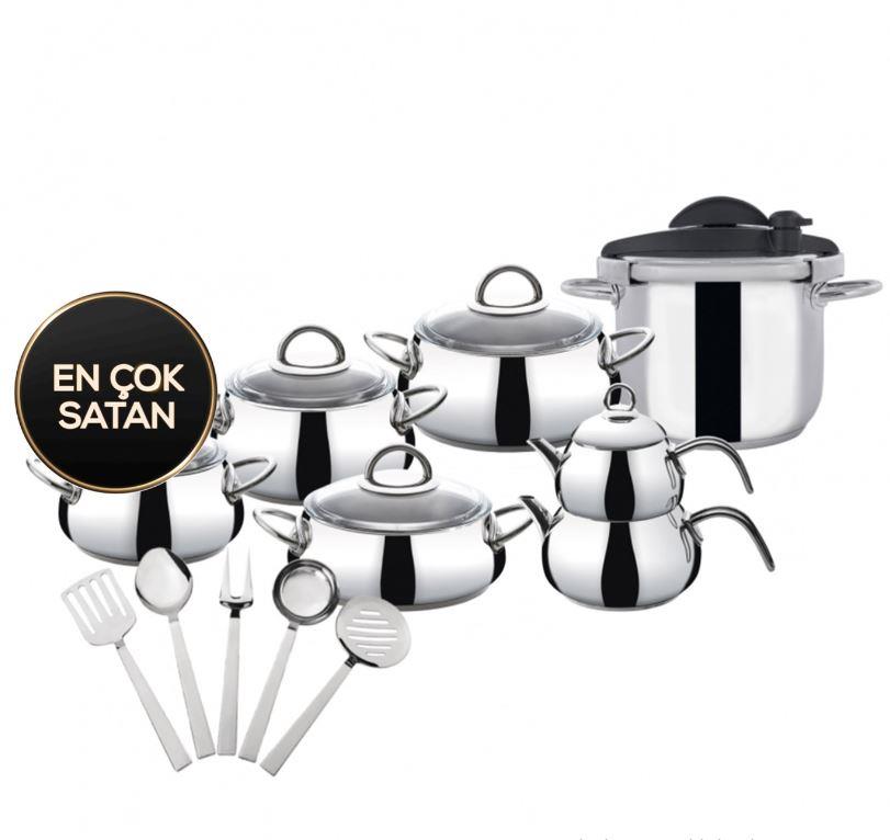 Emsan Everest Forever İndüksiyon Tabanlı 18 Parça Çeyiz Seti