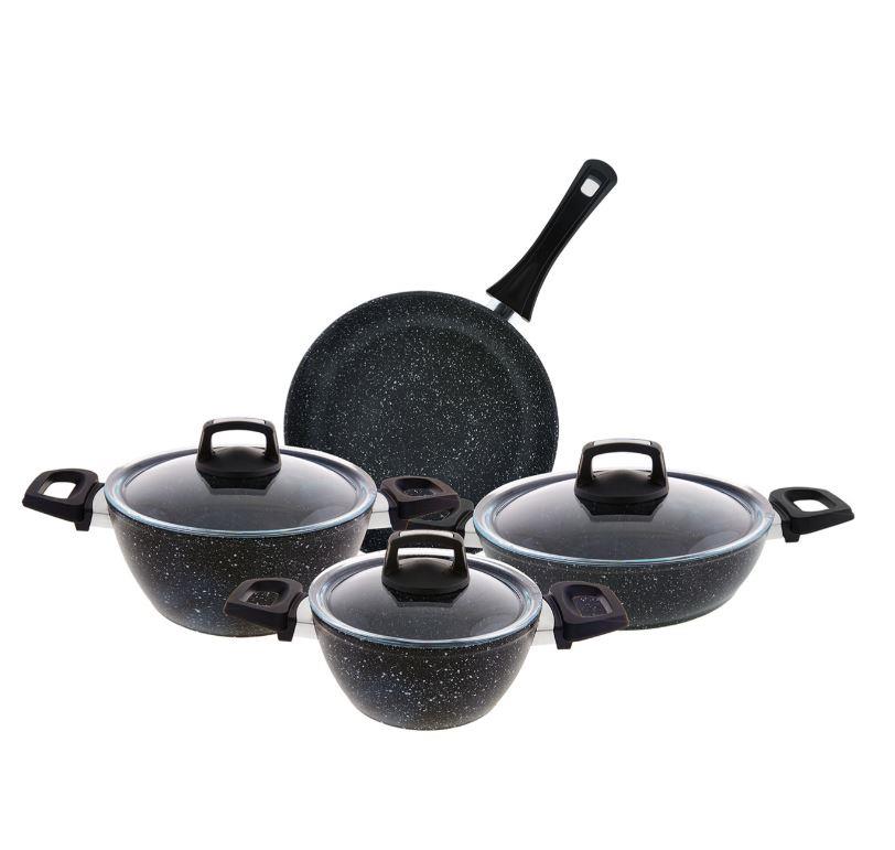 Emsan Oasis-s Blue Star 7 Parça Granit Tencere Seti