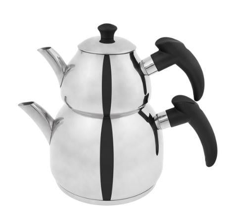 Emsan Heli̇s Mini Çaydanlık Takımı Si̇yah