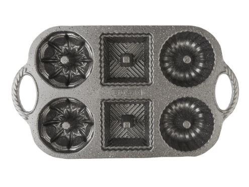 Emsan Griss One Six 6lı Döküm Kek Kalıbı Gri̇