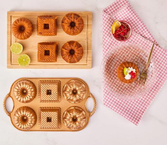 Emsan Griss One Six 6lı Döküm Kek Kalıbı Gold