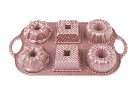 Emsan Griss One Six 6lı Döküm Kek Kalıbı Pink