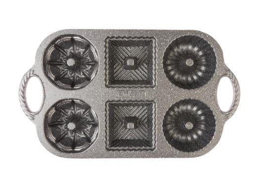 Emsan Griss One Six 6lı Döküm Kek Kalıbı Pink