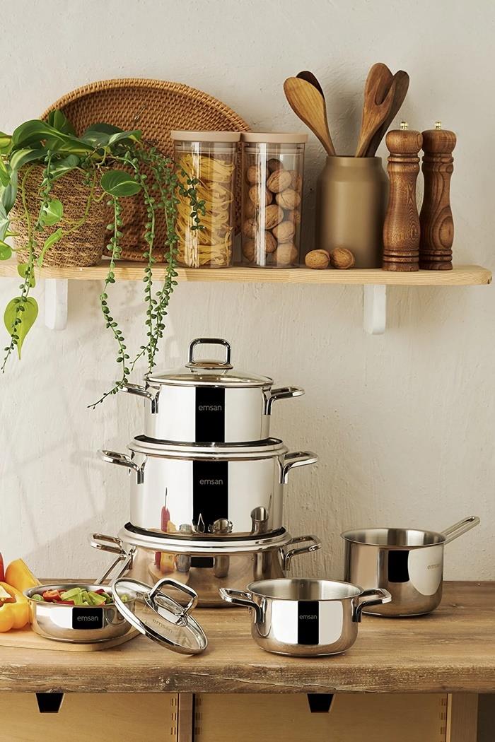 Emsan Cocinero 10 Parça Çelik Çeyiz SetiTencere Setleri