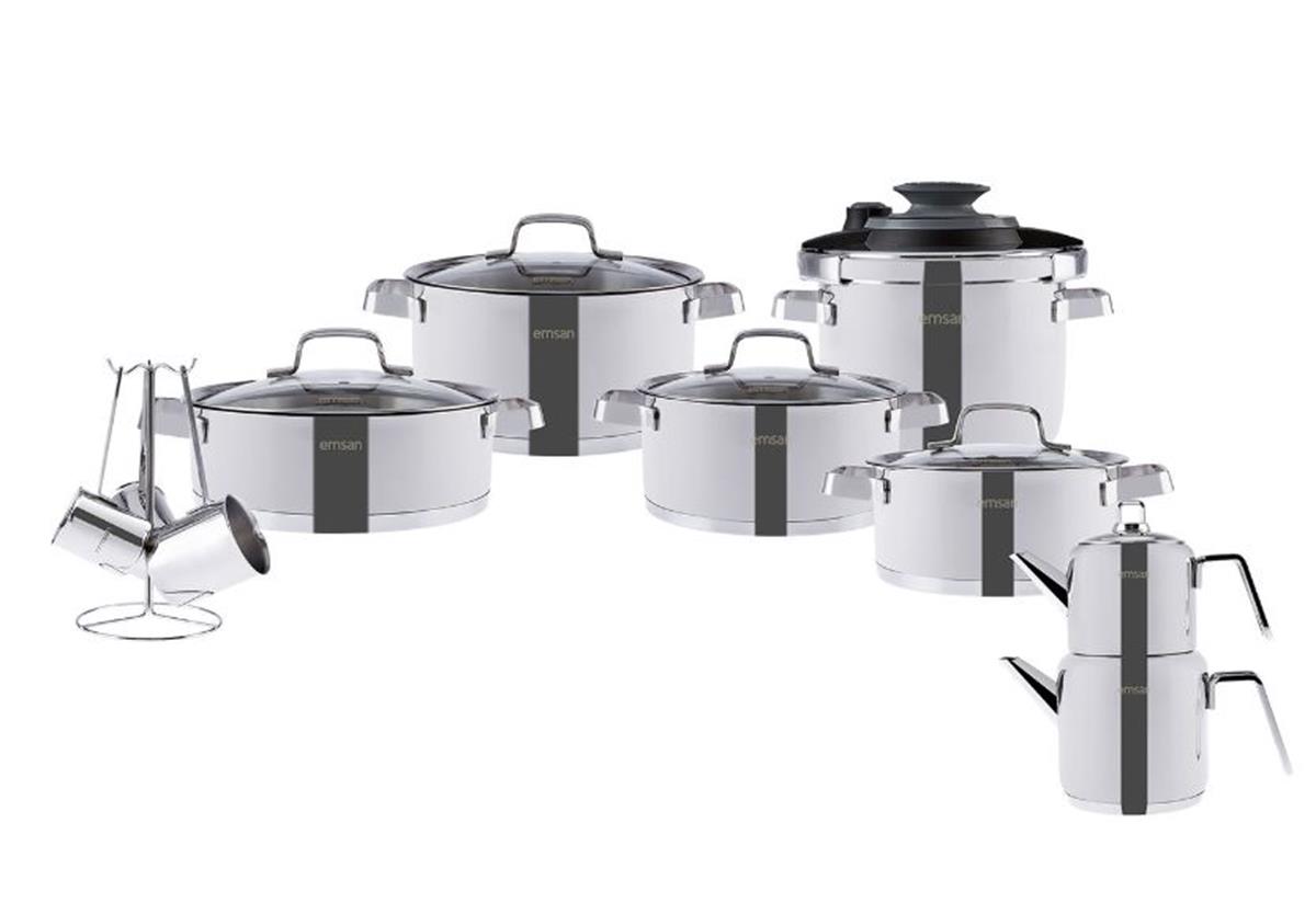 Emsan Asterion Çelik Çeyiz Seti 17 Parça