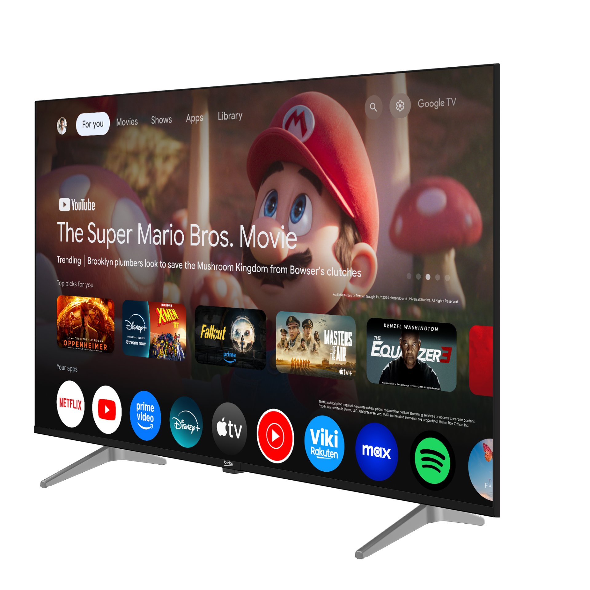 BEKO Crystal 7 55 4K UHD Google TV - B55 E 795 B: Yüksek Çözünürlük ve Akıllı Özelliklerle Sınırsız Eğlence!
