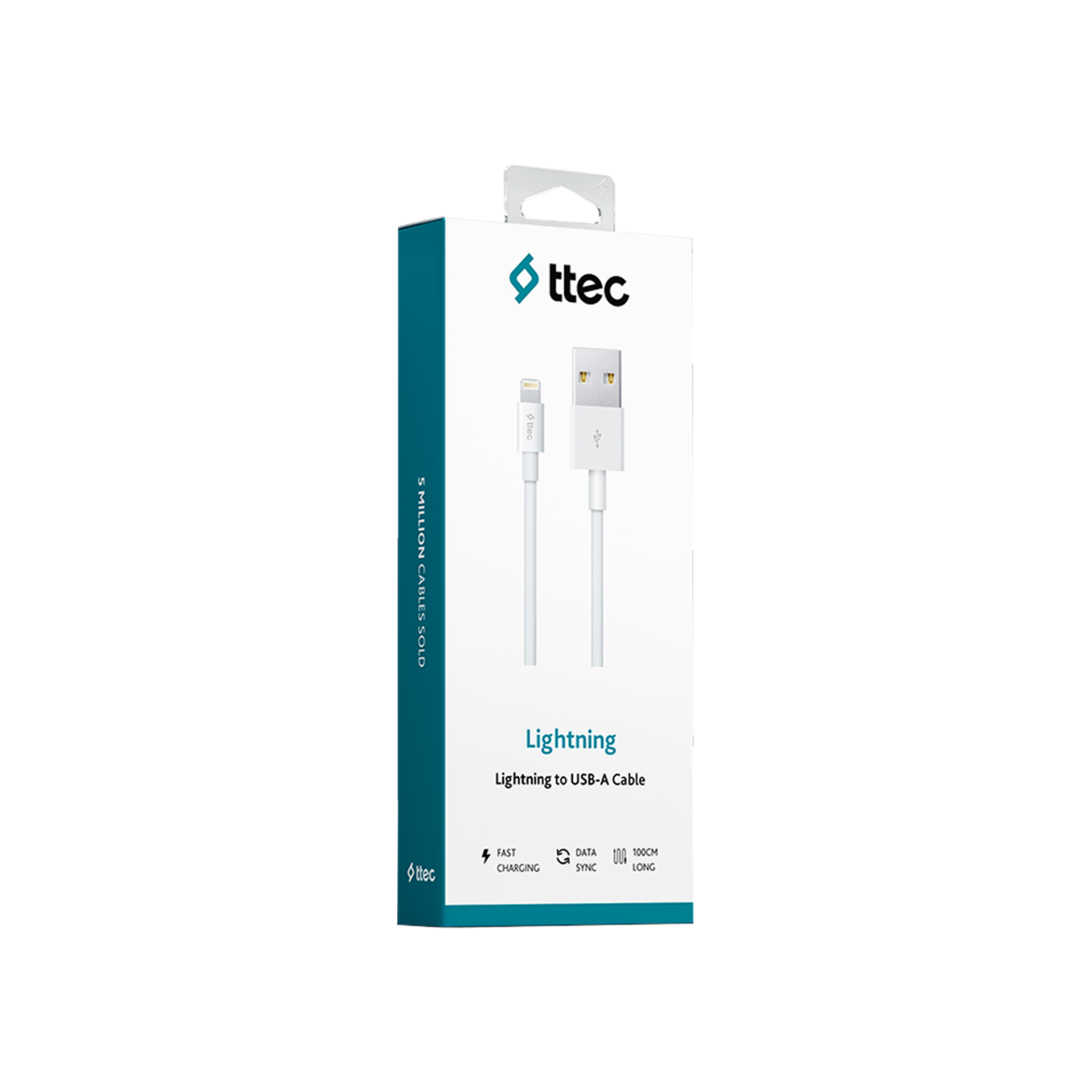 Ttec 2DK7508B iPhone Şarj Kablosu- Beyaz