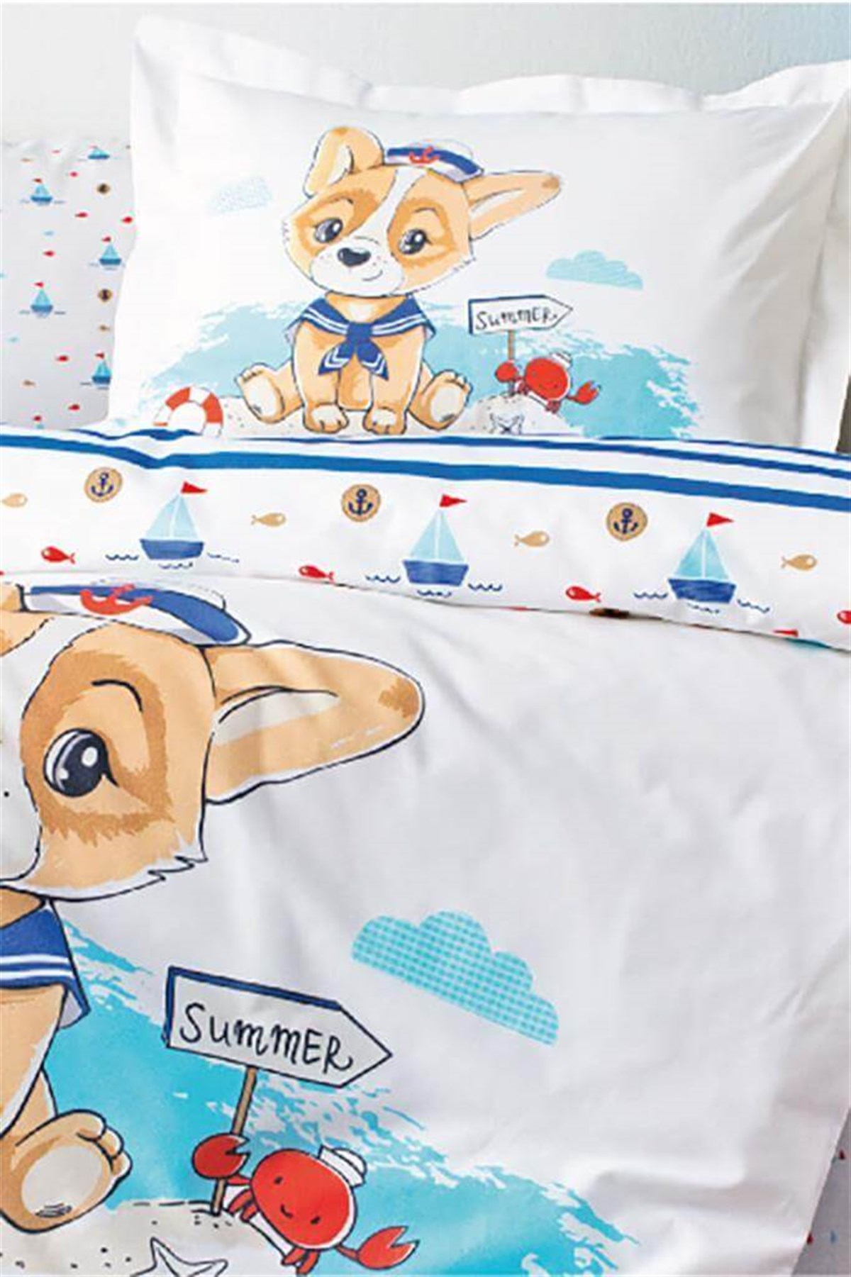 Özdilek Bebek Nevresim Takımı Happy Summer MaviBebek Ürünleri