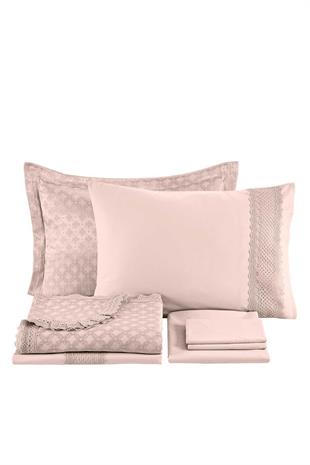 Elart Yatak Seti Nevresimli Rebecca Ekru