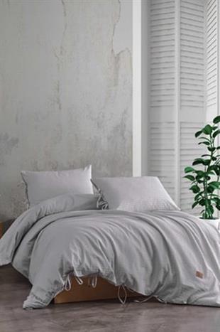 Elart Gofreli̇ Cool Nevresi̇m Takımı Çi̇ft Kişilik Gri̇
