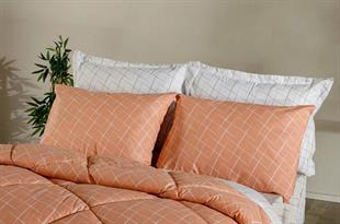 Doqu Comfurter Set Çift Kişilik Somon