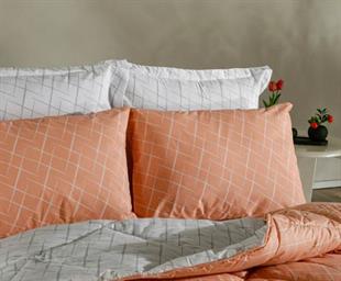 Doqu Comfurter Set Çift Kişilik Somon