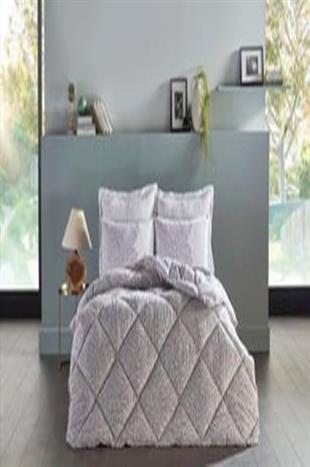 Doqu Home Poly Candy Cotton Uyku Seti Çift Kişilik Ekru