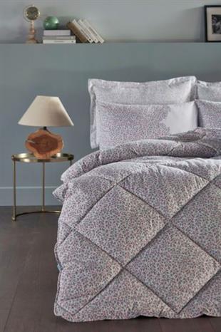 Doqu Home Poly Candy Cotton Uyku Seti Çift Kişilik Ekru