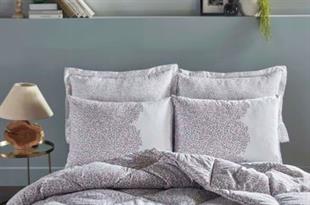 Doqu Home Poly Candy Cotton Uyku Seti Çift Kişilik Ekru