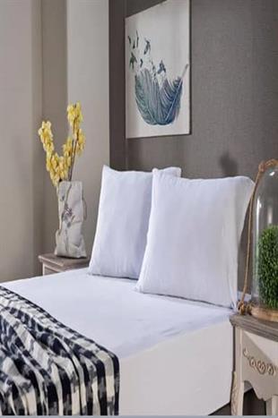 Doqu Home Penye Çarşaf Takımı Çft Kişilik Beyaz