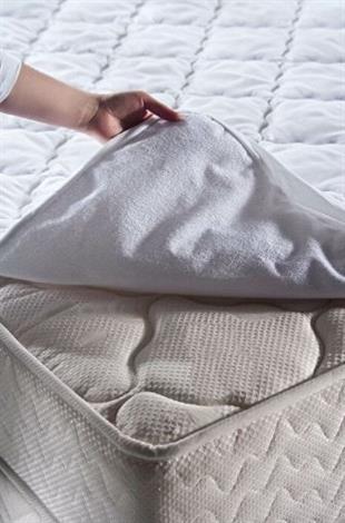 Doqu Home Comfyline Sıvı Geçirmez Alez Tek Kişilik Beyaz
