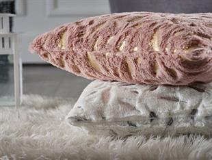 Doqu Home Viola Kırlent Kılıfı Pudra