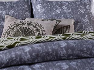 Doqu Home Perla Setra Nevresim Takımı Çift Kişilk Gri