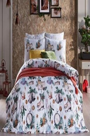 Doqu Home Polycotton Skate Nevresim Takımı Çift Kişilik Yeşil