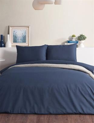 Doqu Home Pure Line Nevresim Takımı Tek Kişilik LacivertÇift Kişilik Nevresim Takımları