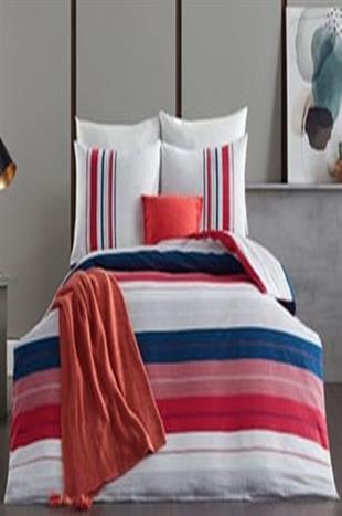 Doqu Home Salvo Nevresim Takımı Çift Kişilik Kırmızı