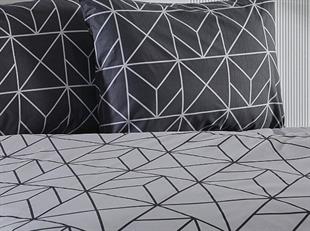 Doqu Home Polka Nevresim Takımı Çift Kişilik Antrasit