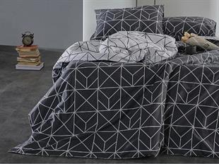 Doqu Home Polka Nevresim Takımı Çift Kişilik Antrasit