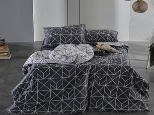 Doqu Home Polka Nevresim Takımı Çift Kişilik Antrasit